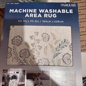 Wyatt & Ash Machine Washable Area Rug 5ft 3in x 7ft 5in